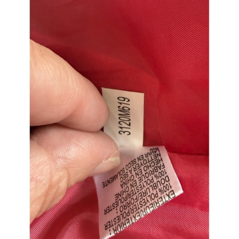 Tahari Arthur S. Levine Fuchsia Pink Textured Sheath Dress Belt Accents 10 - Picture 5 of 15